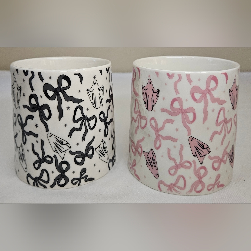 Ghosts and Bows Patterned Mug - Pick 1 NWT